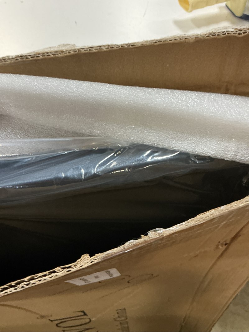 Condition photo showing New/Like New for 40 * 20 Inch Rectangular Ottoman Tray | Textured PU Leather, Waterproof & Heat-Resistant Storage for Coffee/Dining Tables, Sofa, Bed, Entertainment & Party (Navy Blue, 40 * 20in) Navy Blue 40" x 20" x 1.1"