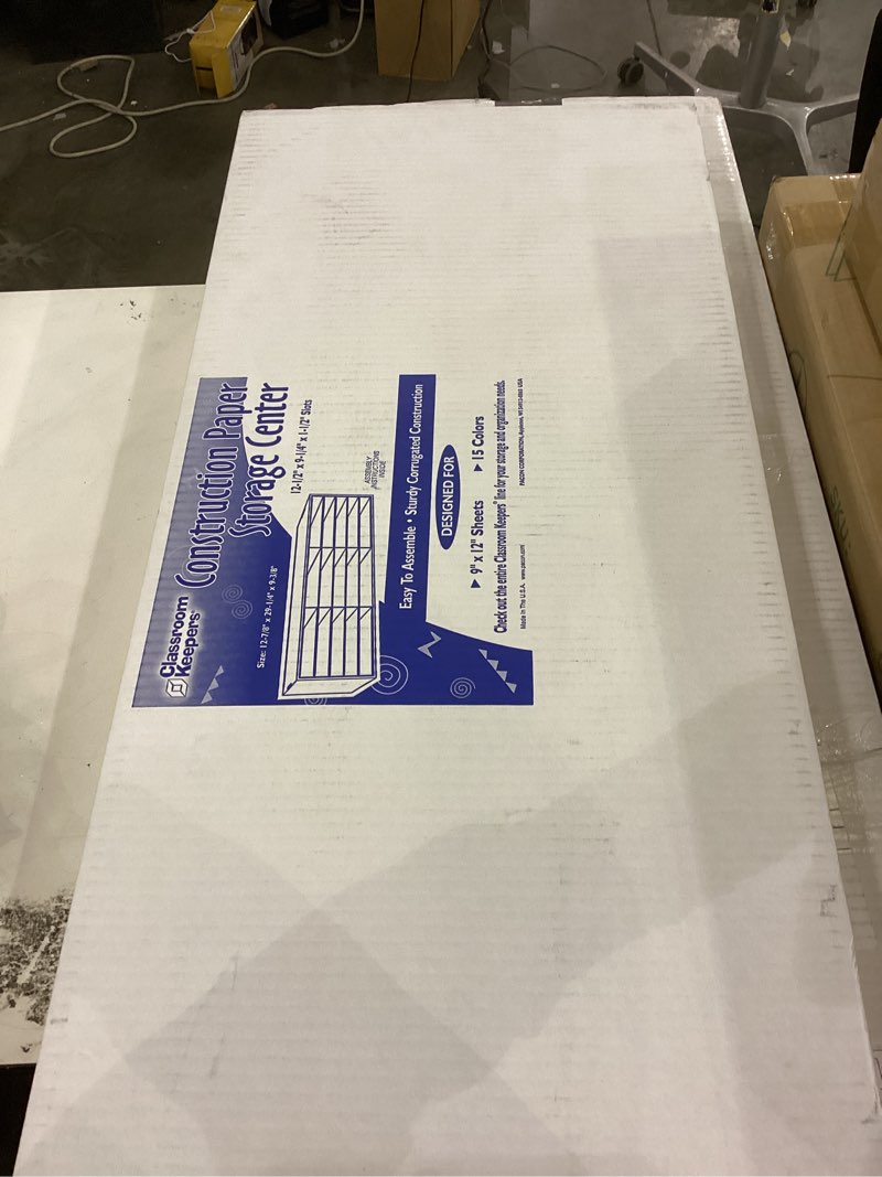 Condition photo showing New/Like New for Classroom keepers construction paper storage center