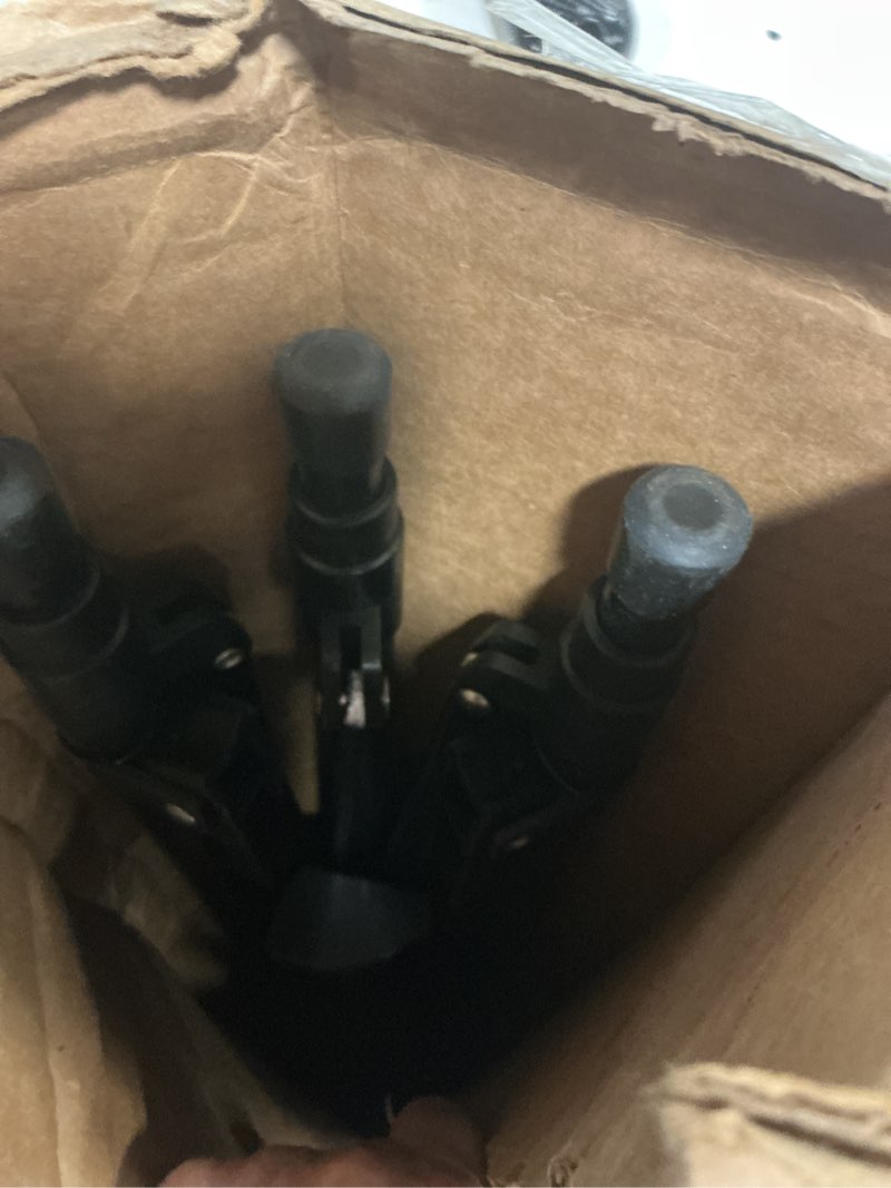 Condition photo showing As Is for Amazon Basics High Boardroom Aluminum Flipchart Whiteboard and Display Easel Stand with Adjustable Height Telescope Tripod, 35 x 2 x 28 Inches, Black Lightweight Board Easel