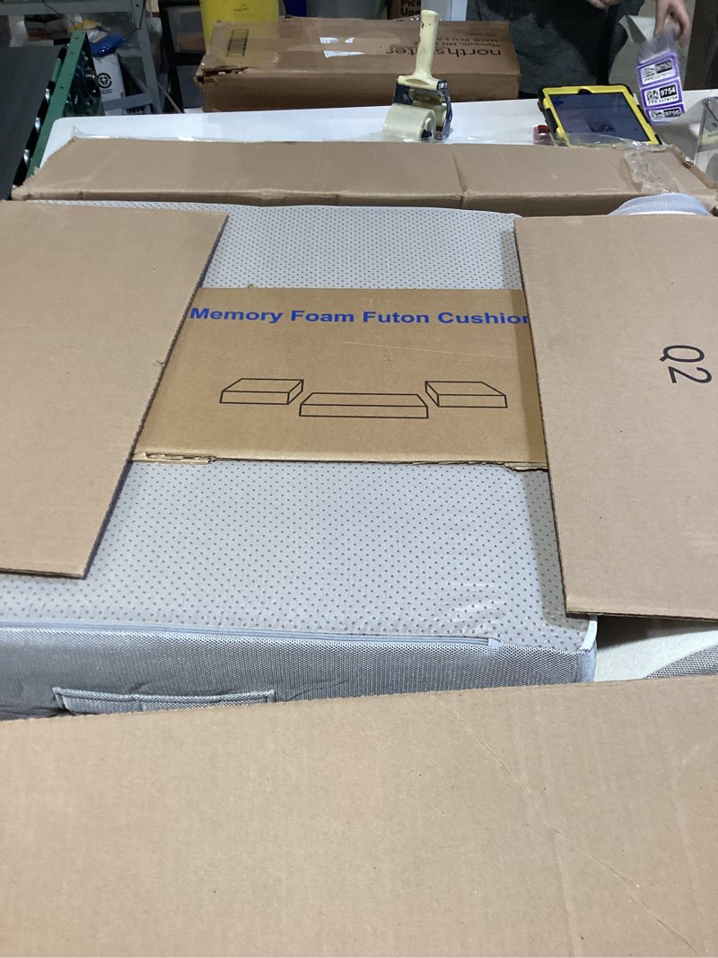 Condition photo showing Good Condition for Folding Mattress, 6 Inch Memory Foam Tri-fold Mattress with Breathable & Washable Bamboo Fiber Fabric Cover, Foldable Floor Guest Bed for Camping, Road Trip, Single 6 Inch Single(75*25inch)