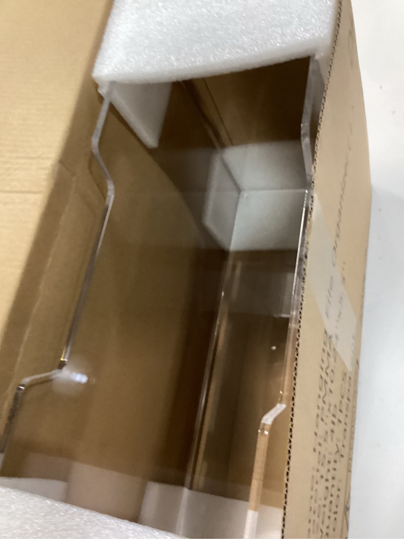 Condition photo showing Good Condition for dinghuo legal size file organizer, acrylic protable hanging file organizer with handles, clear storage file folder holder filing box crate for desk, school, office supplies - 1 pack