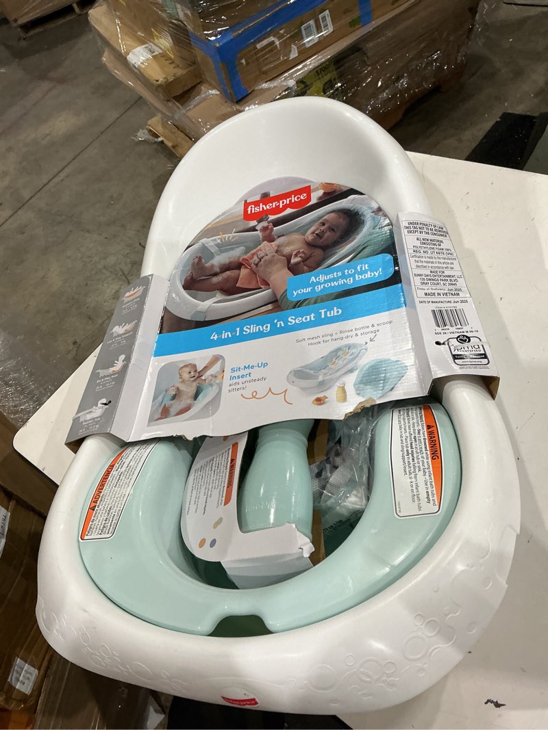 Condition photo showing New/Like New for fisher-price 4-in-1 bath tub - white