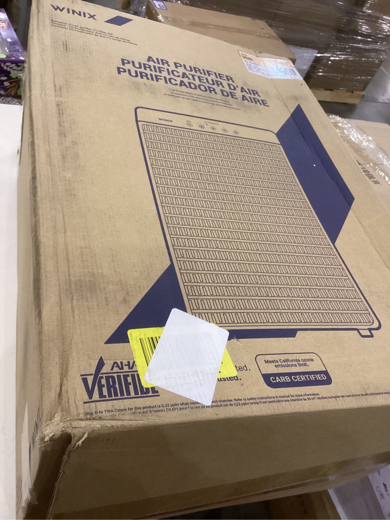 Condition photo showing As Is for WINIX 5520 Air Purifier for Home Large Room Up to 1882 Ft² in 1 Hr With Air Quality Monitor, True HEPA, High Deodorization Carbon Filter and Auto Mode, Captures Pet Allergies, Smoke, Dust. Black Air Purifier