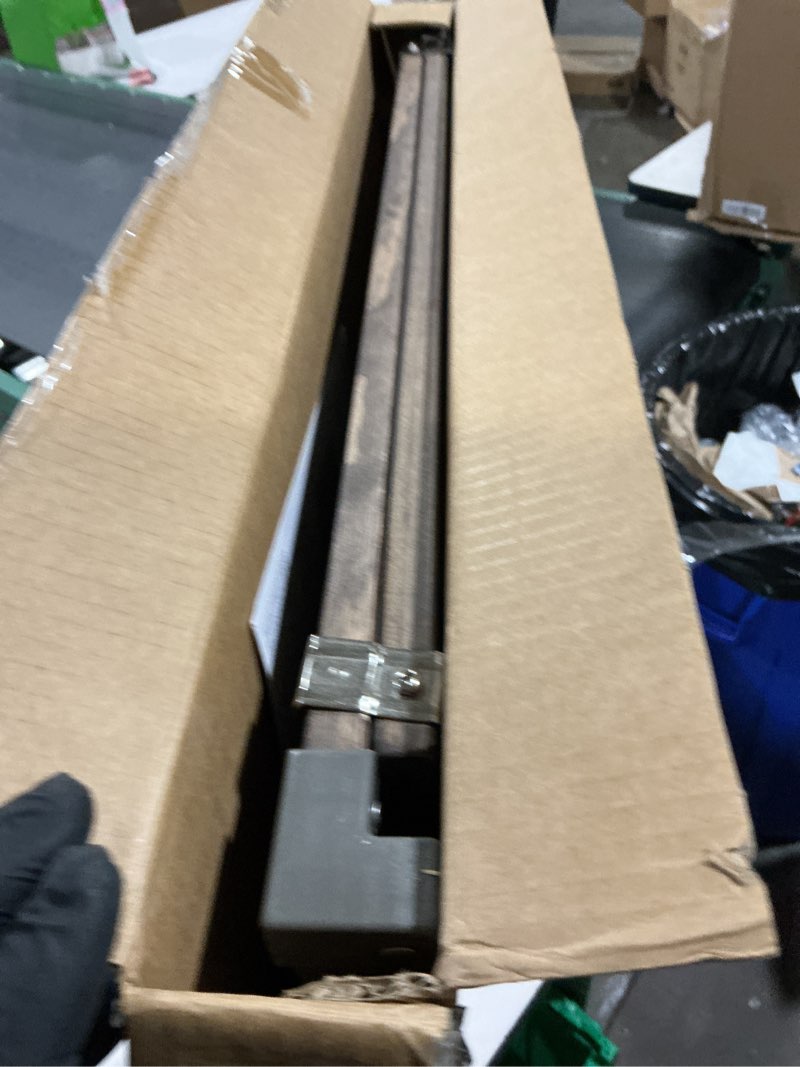 Condition photo showing Good Condition for safety 1st adjustable baby gate for doorways, pressure mount fastening gates for pets, toddlers, babies, children, vintage wood, grey