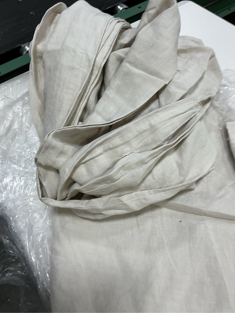 Condition photo showing Good Condition for quince european linen duvet cover set sand calking 