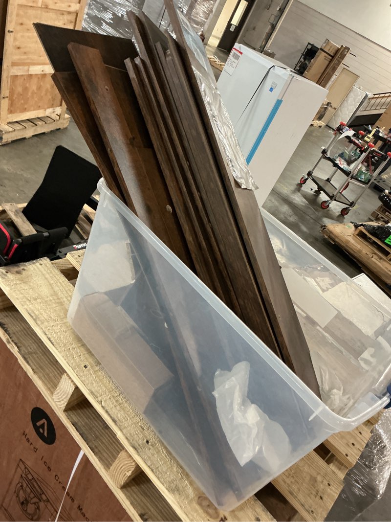 Condition photo showing As Is for Vabches Over The Toilet Storage Cabinet, Farmhouse Storage Cabinet Over Toilet with Barn Door, Home Space-Saving Toilet Rack, for Bathroom, Restroom, Laundry?Black?. Black Barn Doors