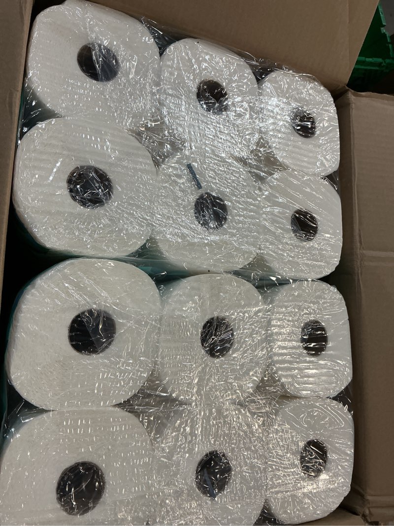 Condition photo showing New/Like New for Amazon Brand - Presto! Flex-a-Size Paper Towels, 158 Sheet Huge Roll, 12 Rolls (2 Packs of 6), Equivalent to 38 Regular Rolls, White 6 Count (Pack of 2) White