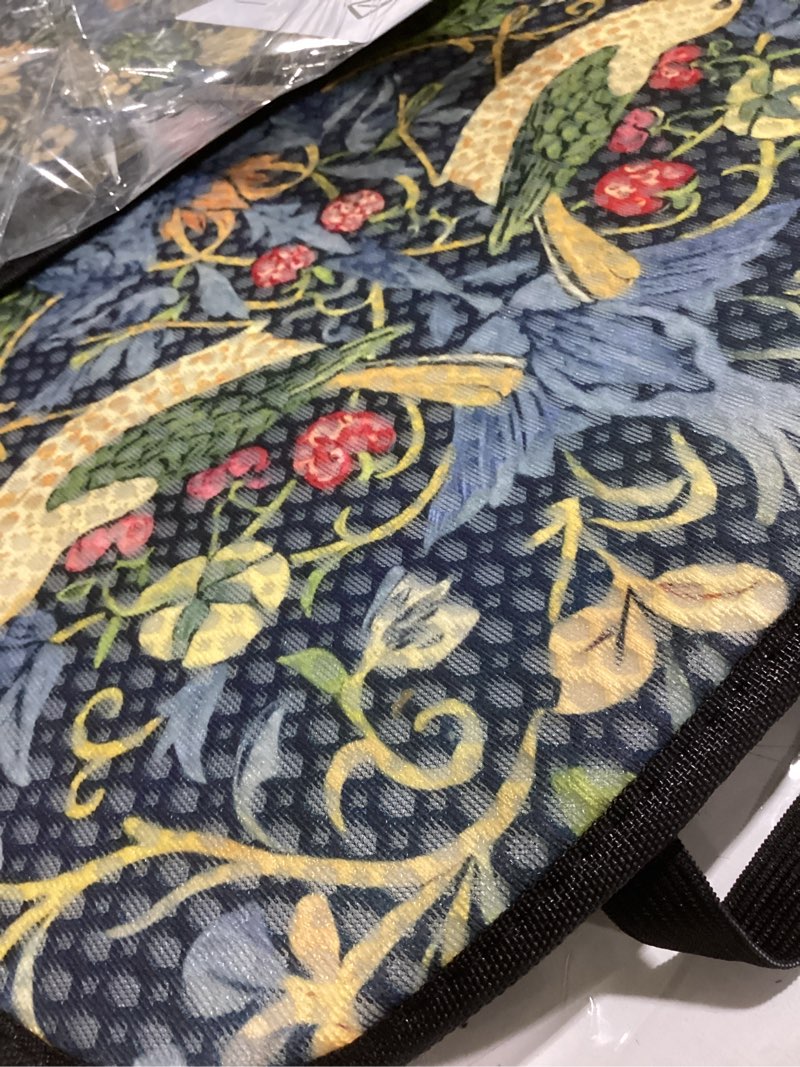 Condition photo showing Good Condition for Luxury Boho Car Seat Covers Set,2-Front Seat Full Set,William Morris Vintage Bohemian Floral Pattern Honeycomb Knit Fabric,Breathable&All-Season Universal Automotive Seat Protectors William Morris 2 Front-Seat