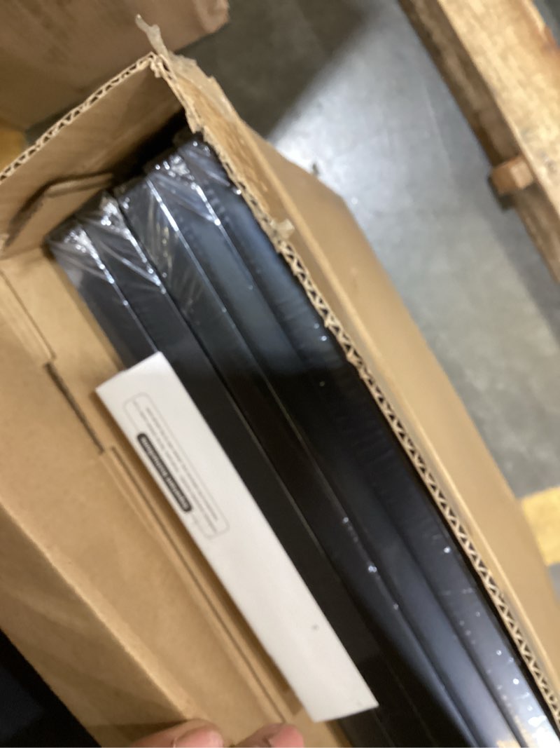 Condition photo showing As Is for upsimples 18x24 picture frame set of 5, display pictures 16x20 with mat or 18 x 24 without, wall gallery poster frames, black black 18x24