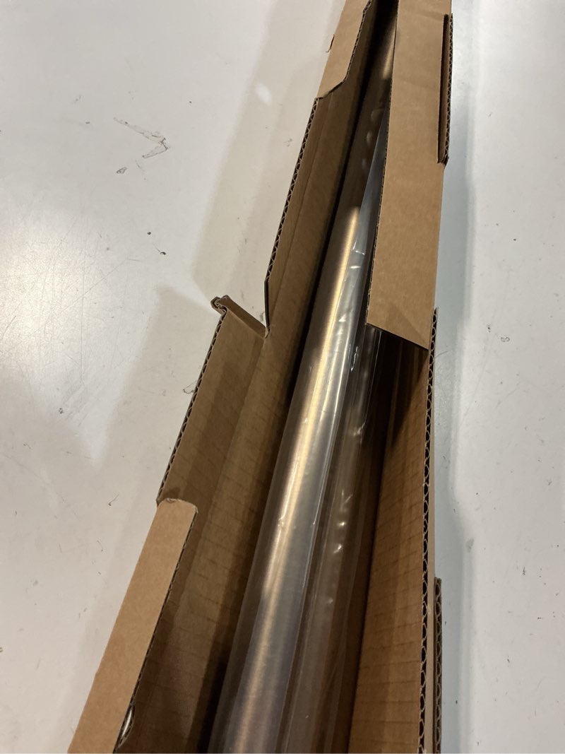 Condition photo showing Good Condition for ivilon drapery window curtain rod - end cap style design 1 inch pole. 72 to 144 inch color warm gold