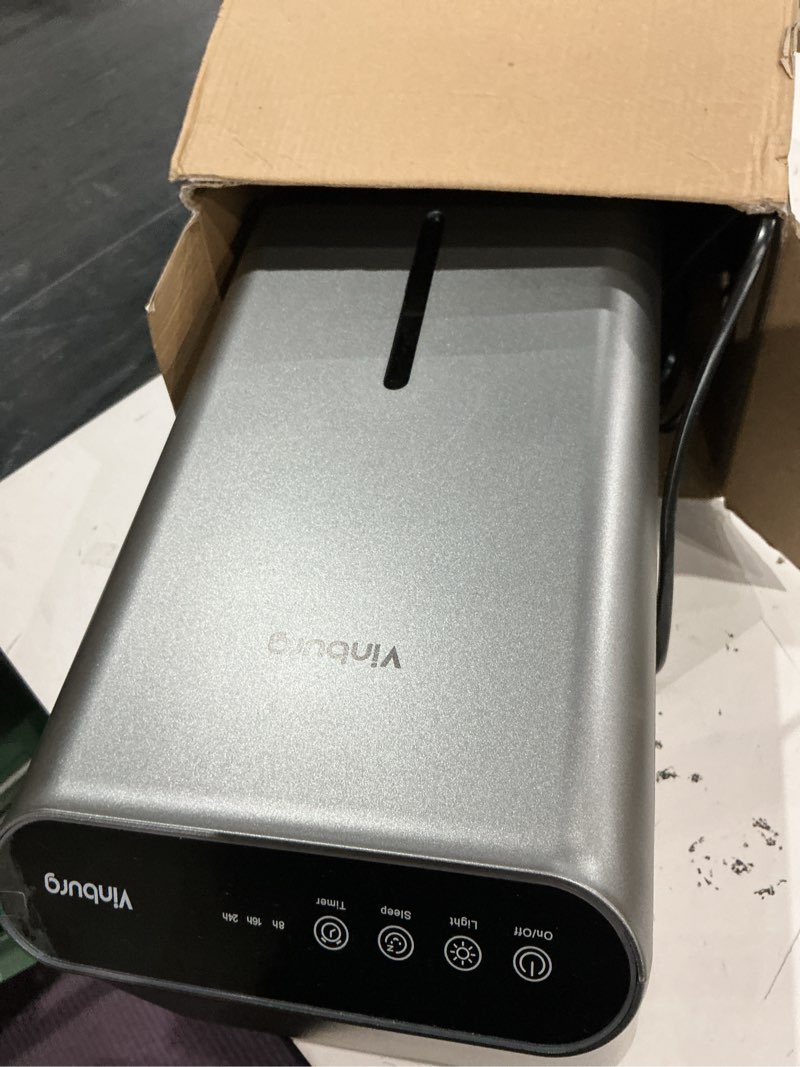 Condition photo showing Good Condition for dehumidifier for home up to 1000 sq.ft, 98oz small quiet dehumidifier with drain hose, 3 timer modes