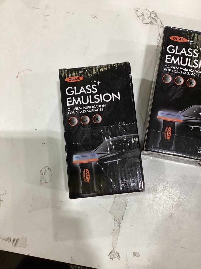 Condition photo showing New/Like New for Car Oil Film Cleaner,Glass Emulsion Cleaner,Handle Oil Film Remover&Windshield Cleaner For Cars Window, Glass Emulsion, Crystal Clear View 1 Ounce (Pack of 2) 2