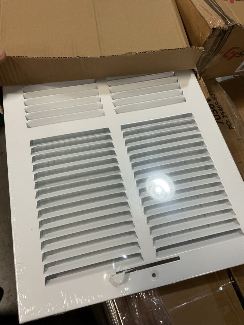 Condition photo showing New/Like New for 16x10 Vent Register [Duct Opening], Vent Covers for Home Ceiling, Two-Way Ventilation Register, Adjustable Solid Steel Wall Register Vent Cover (16"W x 10"H [Duct Opening])