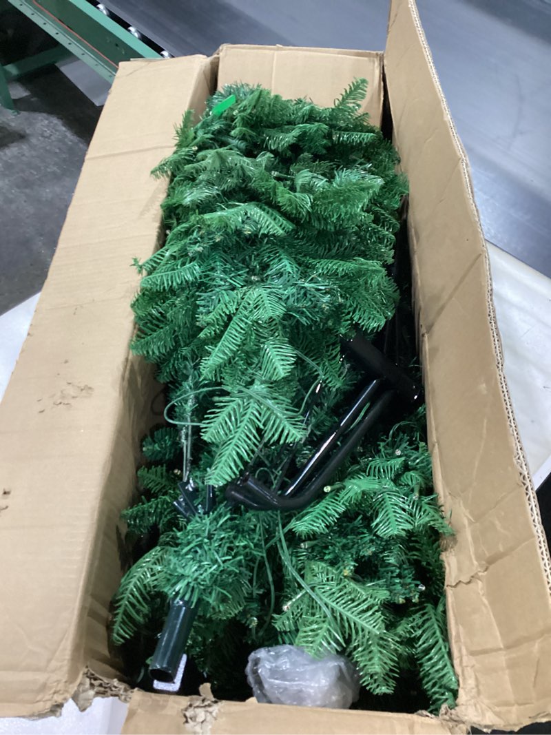 Condition photo showing Good Condition for Pre-lit Artificial Christmas Tree 6Ft, Luxury Full Xmas Tree with 300 LED Lights, 1000 PE&PVC Branch Tips, Switchable Warm White or Colorful with Remote Control, 9 Modes, Metal Stand