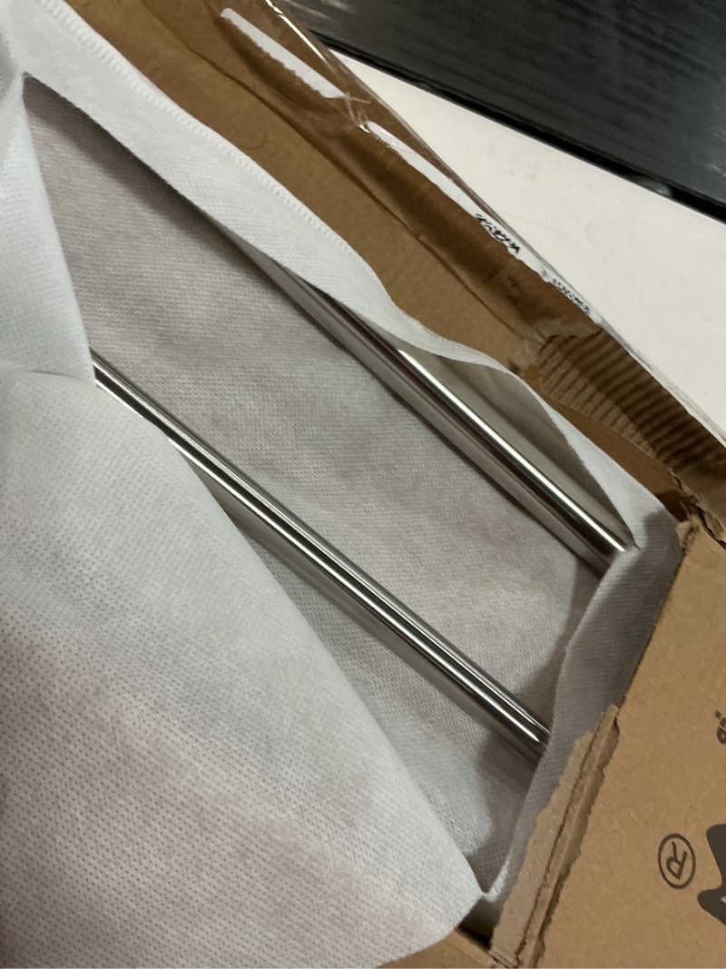 Condition photo showing As Is for JQK Double Bath Towel Bar, 30 Inch 304 Stainless Steel Thicken 0.8mm Towel Rack for Bathroom, Towel Holder Brushed Finished Wall Mount, Useable Length 27 Inch, TB100L27-BN 30 Inch Brushed