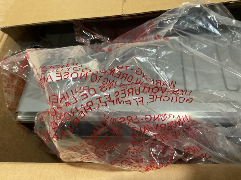 Condition photo showing Good Condition for BLACK+DECKER Crisp 'N Bake Air Fryer Toaster Oven Combo, 12 in 1 Countertop Convection Oven Cooks Food Fast, Fits a Whole Pizza or 6 Toast Slices, French Doors with Stainless Steel Finish