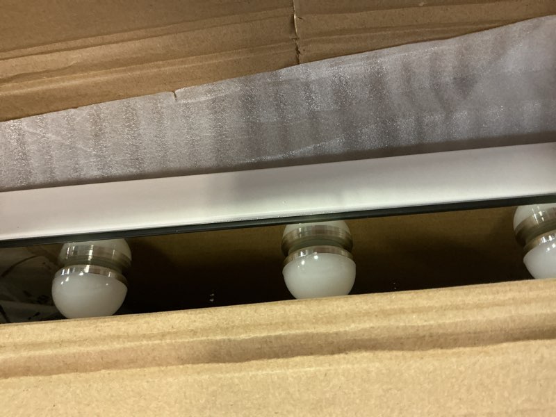 Condition photo showing Good Condition for Hasipu Vanity Mirror with Lights, Hollywood 10" x 14" LED Makeup Mirror, 3 Modes Light, Smart Touch Control Dimmable, 360°Rotation, Rounded Rectangle White Frame Round White 10"L x 14"W