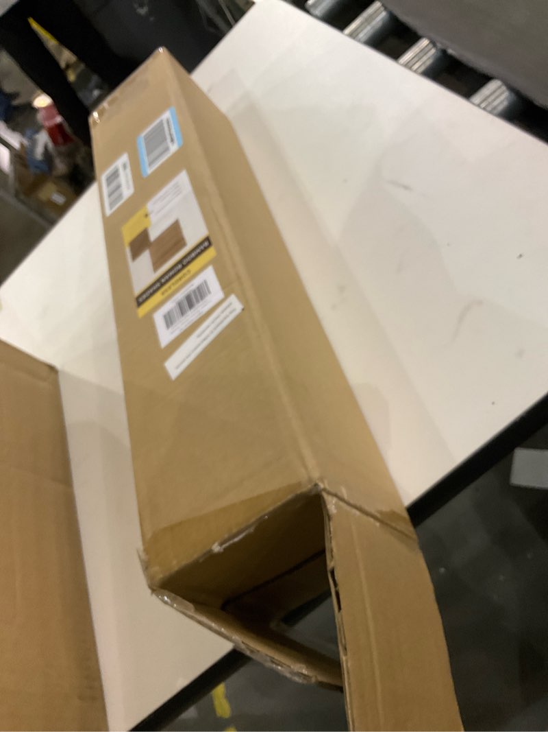 Condition photo showing As Is for Cordless Bamboo Roman Shades for Windows, Blinds Size (21.5" W ×64" H) Colour (BDP-Espresso) Bdp-espresso 21.5" W × 64" H