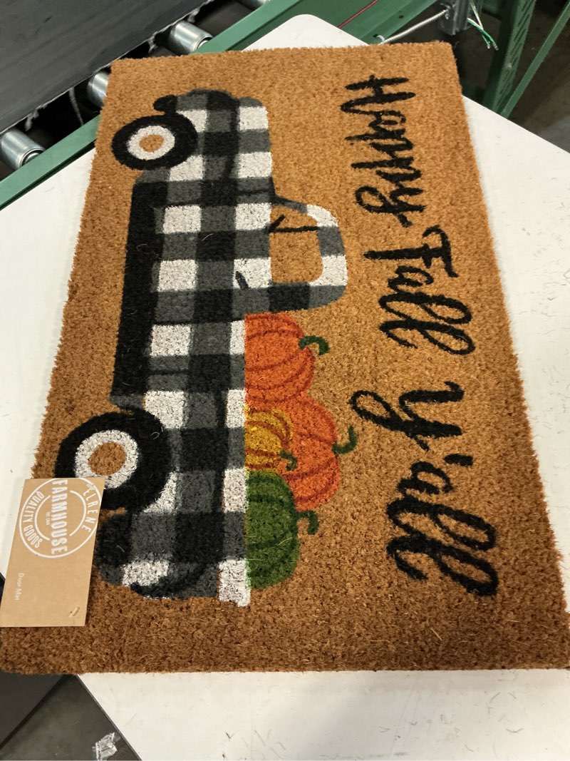 Condition photo showing Good Condition for elrene happy fall y'all coir doormat