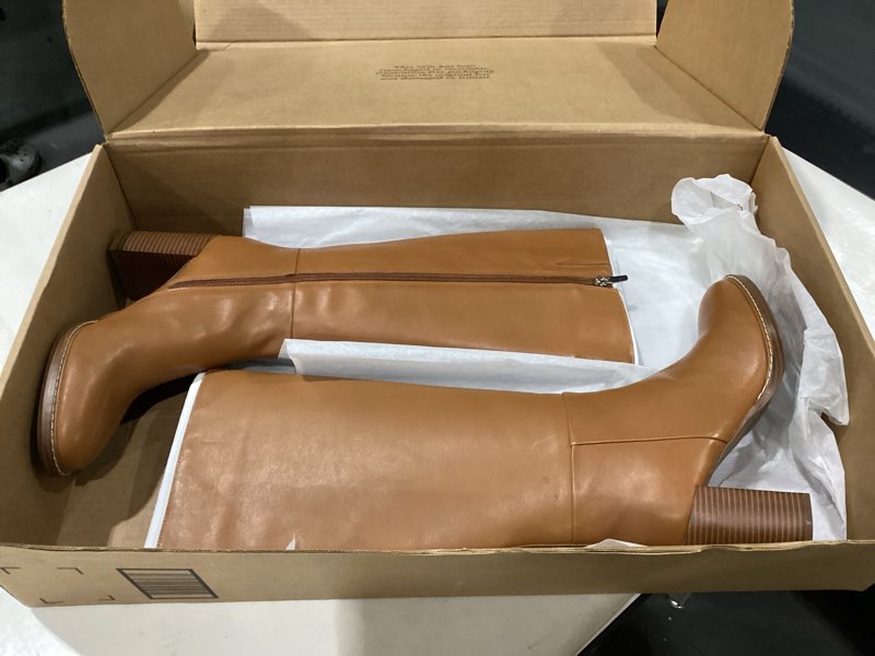 Marc Fisher Women's Gabey Knee High Boot, Saddle 101, 10M