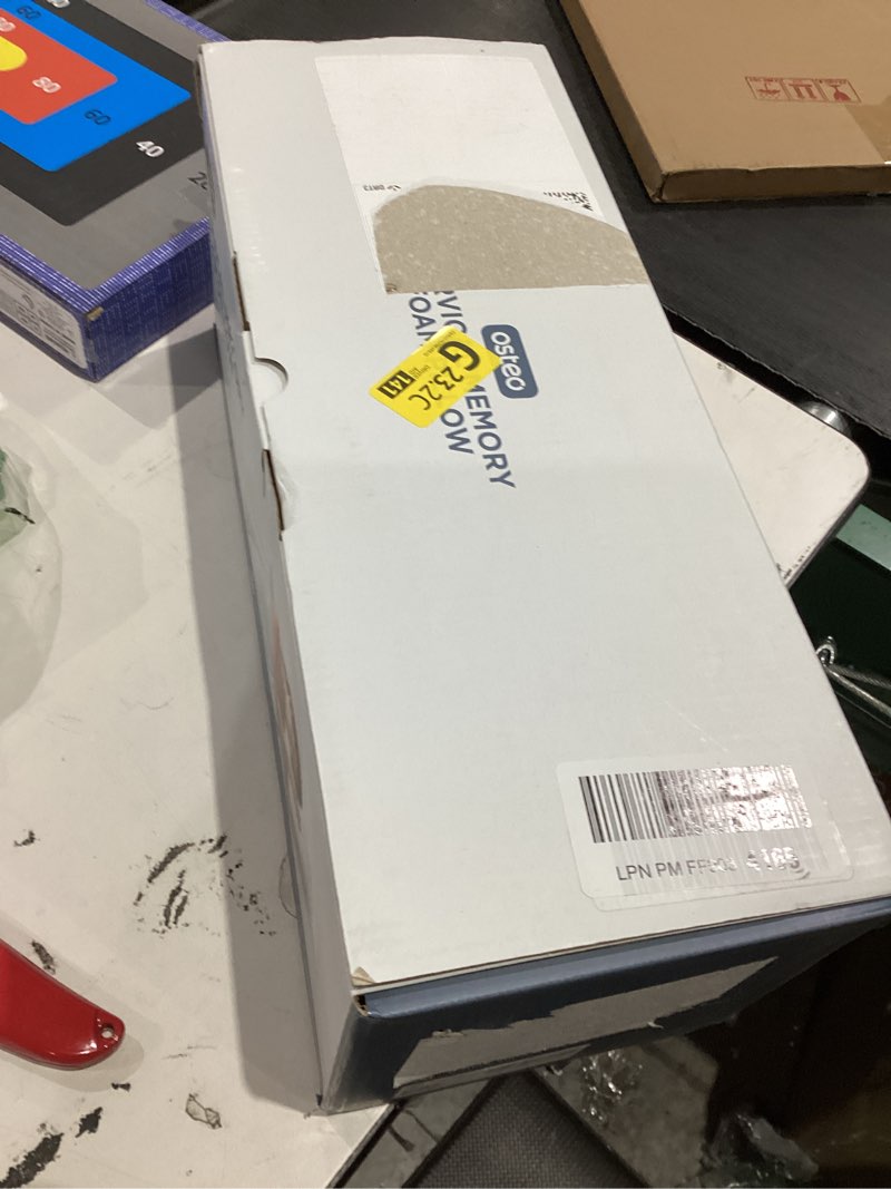 Condition photo showing New/Like New for Osteo Cervical Pillow for Neck Pain Relief, Hollow Design Odorless Memory Foam Pillows with Cooling Case, Adjustable Orthopedic Bed Pillow for Sleeping, Support for Side Back Sleepers Queen(25.5*16.5*5.2/4.1 inches) White