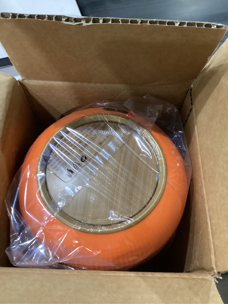Condition photo showing Good Condition for pukomc smart sensor wastebasket, convenient and hygienic easy to use, technology sensor waterproof wastebasket plastic trash can for kitchen, bathroom, bedroom, living room, office and outdoor orange 1 pack orange