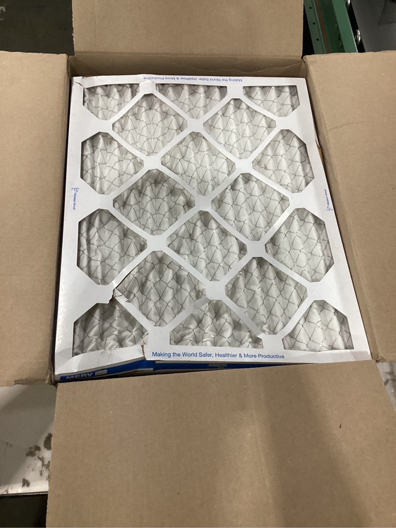 Aerostar 19 7/8 x 21 1/2 x 1 MERV 13 Pleated Air Filter + Aerostar 16x20x1 MERV 13 Pleated Air Filte