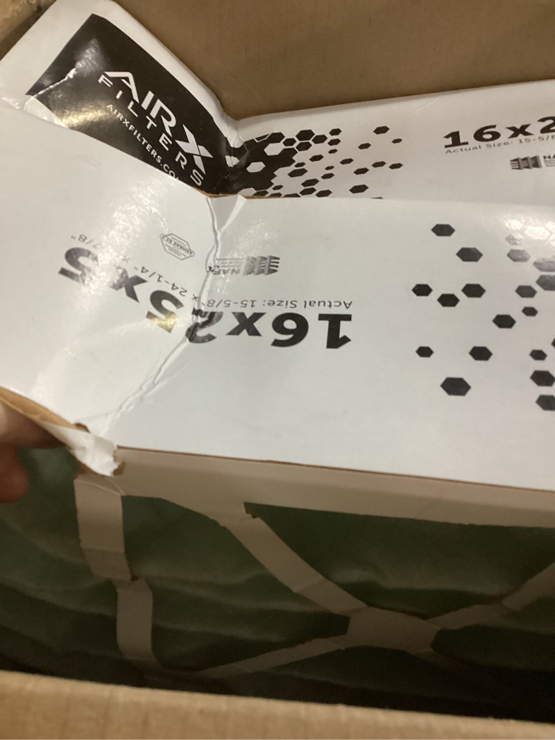 Condition photo showing New/Like New for AIRX FILTERS WICKED CLEAN AIR. 16x25x5 Air Filter MERV 13 Compatible with Ultravation 91-005 Furnace Filter MERV 13