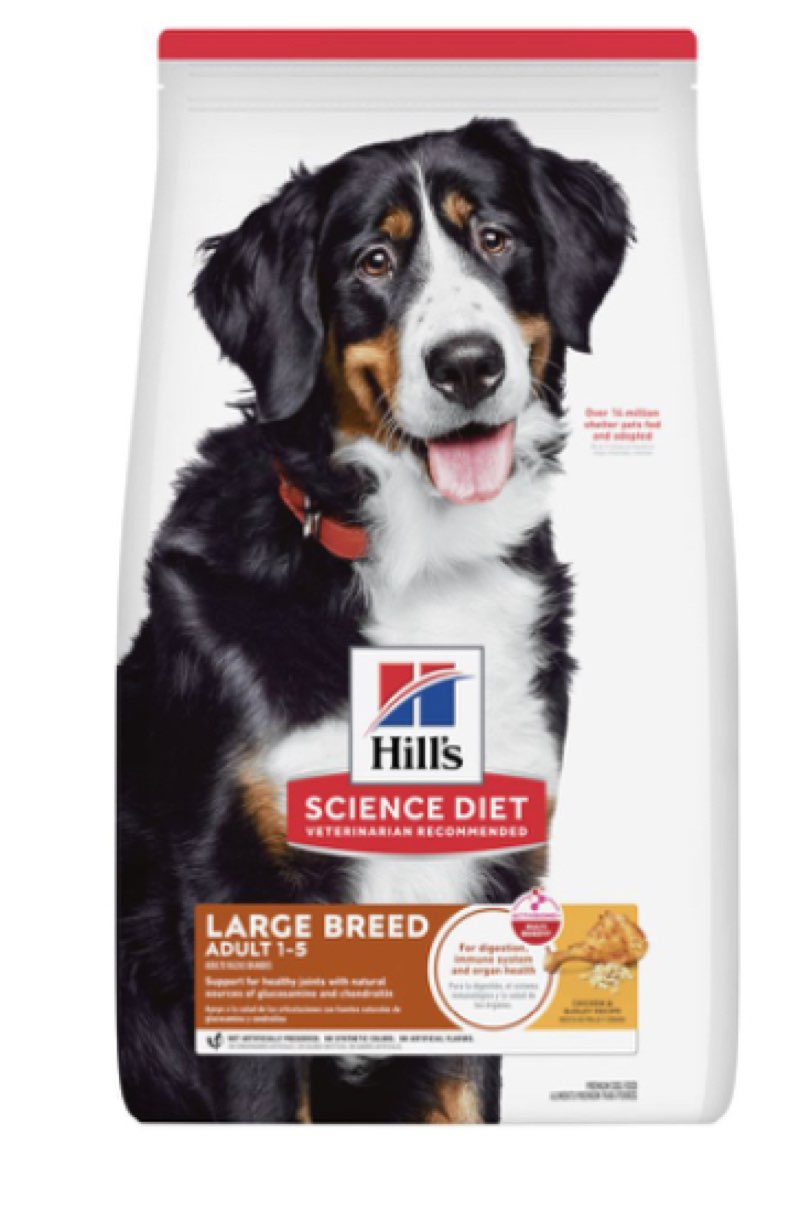 Hill s Science Diet Adult Large Breed Chicken & Barley Recipe Dry Dog Food  35 lb bag