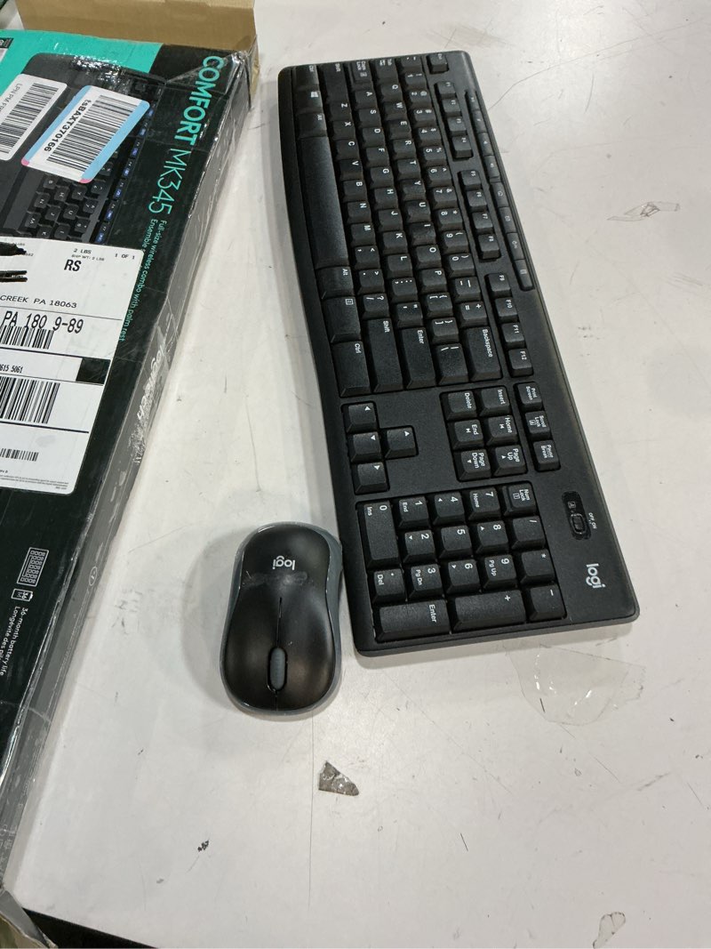 Condition photo showing Good Condition for Logitech MK270 Wireless Keyboard and Mouse Combo for Windows, 2.4 GHz, 8 Multimedia Keys, PC, Laptop, Wireless Keyboard Compact Mouse Combo - Black Black 1 Pack Combo