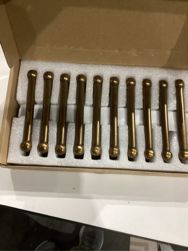 khtumeware 10 pack antique brass cabinet pulls 4 inch(101.6mm) hole centers vintage brass kitchen ca