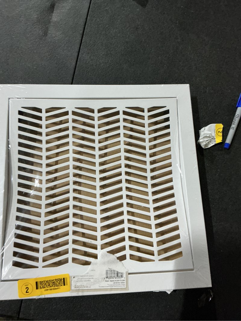 Condition photo showing Good Condition for (Similar to) 26\"w X 14\"h Steel Return Air Grilles - Sidewall and Ceiling - HVAC Duct Cover - White [Outer Dimensions: 27.75\"w X 15.75\"h]