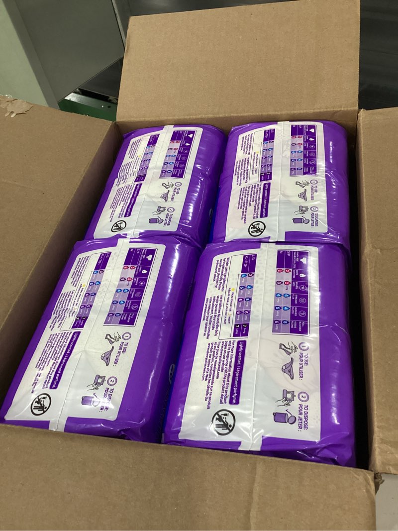 Condition photo showing New/Like New for Always Discreet Adult Incontinence Pads for Women, Extra Heavy Absorbency, Long Length, Postpartum Pads, 112 Count (4 Packs of 28) Long 112