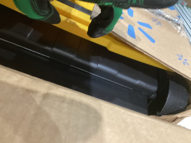 Condition photo showing Good Condition for Portable Tool Box with Wheels - Stackable 2-in-1 Tool Chest with Fold-Down Comfort Handles, Tough Latches, and Removable Storage Trays by Stalwart 2-in-1 Black/Yellow