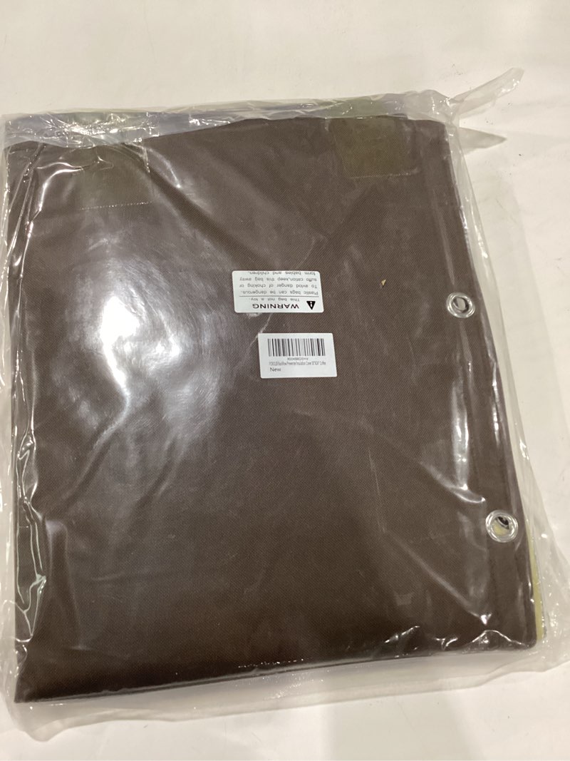 Condition photo showing New/Like New for Backflow Preventer Pipe Insulation Cover (5°F), POROLIR 24"X30" Thicker Pressure Vacuum Breaker Cover, Water Well Pump Sprinkler Valve Cover for Winter Freeze Protection, Coffee 30"W x 24"H 2-Way Coffee