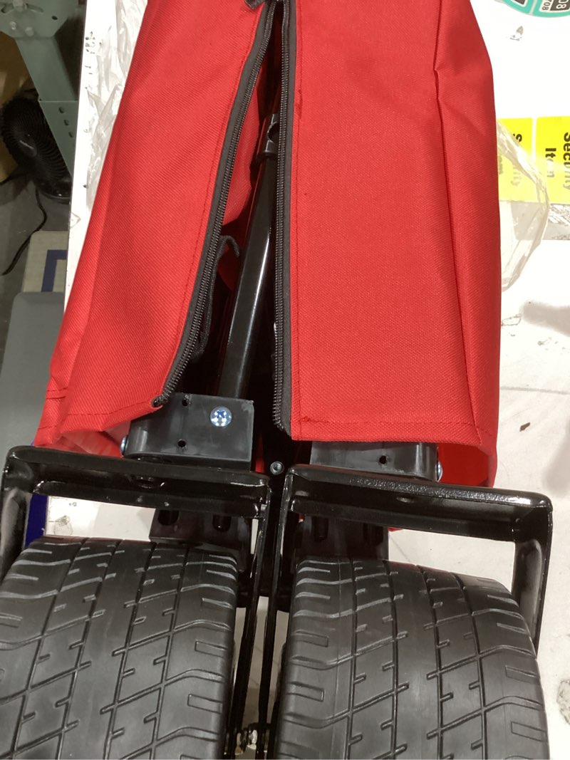Condition photo showing Good Condition for folding wagon cart with all-terrain wheels – heavy duty collapsible utility wagon for grocery, sports, garden, camping, shopping