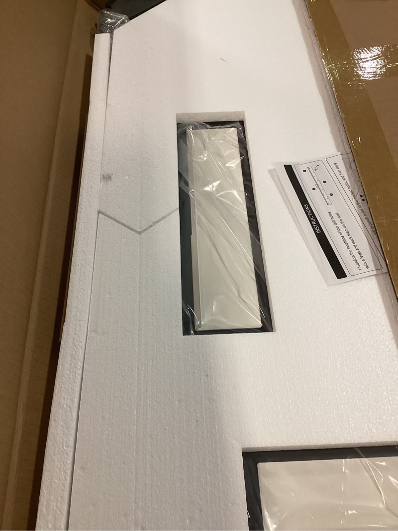 Condition photo showing New/Like New for tetote brushed nickel bathroom mirror 24" x 30" rectangle beveled frame bathroom vanity mirror for over sink brushed nickel, tempered glass, stronger frame, modern farmhouse bedroom, entryway 30"l x 24"w brushed nickel