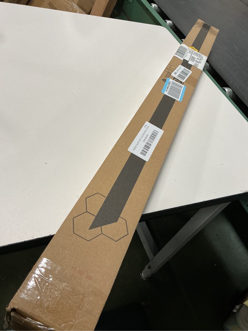 Condition photo showing New/Like New for Tension Curtain Rod by EZFurni,42-123 Inches,Heavy Duty Tension Rods for Windows,No Drilling Adjustable Curtain Rod for Patio,Hold Up Blackout Curtains and Non Slip,Black Black 42-123 inch 1Set