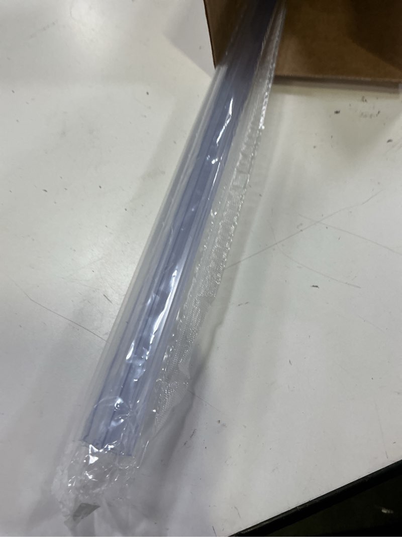 Condition photo showing New/Like New for lineshading 2 pcs glass shower door seal strip with drip rail for 1/4"(6mm) glass, length 27.5"/0.7m, frameless glassdoor sweep stop shower leaking