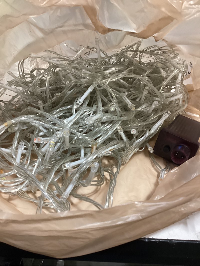 Condition photo showing Good Condition for KNONEW 403ft 1000 LED String Lights Outdoor Christmas Lights 8 Modes & Timer Fairy Light Plug in Waterproof LED String Lights for Xmas Yard Tree Wedding Party Holiday Decorations (Multicolor) Multicolor 403FT 1000 LED