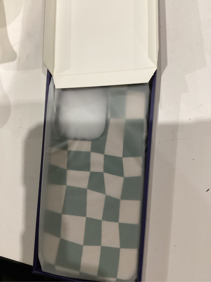 Condition photo showing New/Like New for SIMILAR TO NOT EXACT SOKAD Magnetic Checkered Phone Case for iPhone 14 Pro, Cute Grids Plaid Checkerboard Pattern Compatible with Magsafe Matte Protective Case Cover with Screen Protector for Girls Women, GREEN iPhone 14 Pro GREEN  Checkered