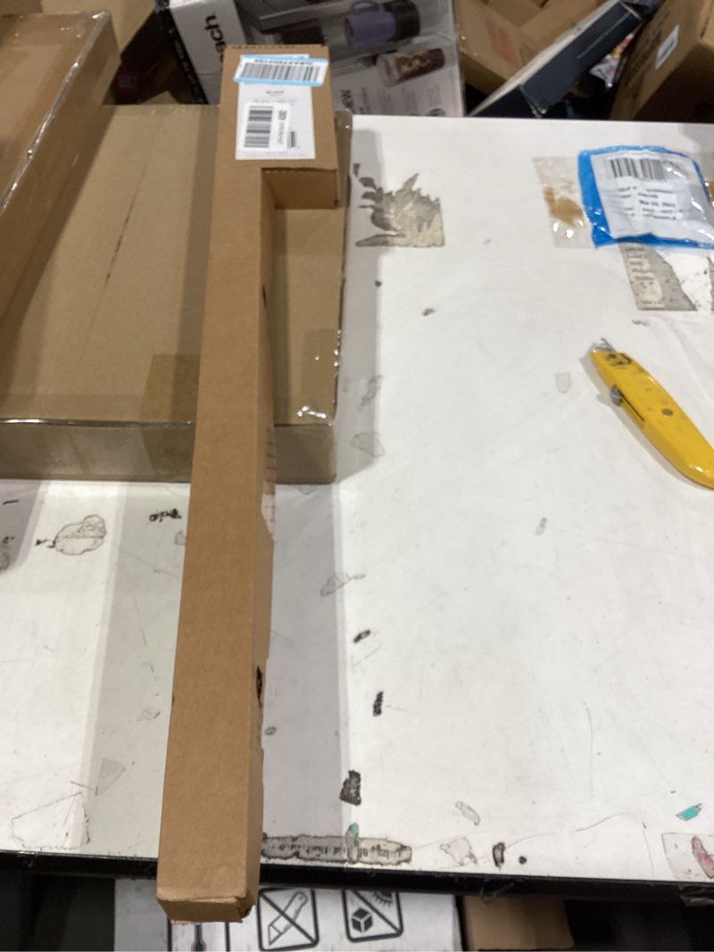 Condition photo showing New/Like New for ivilon drapery window curtain rod - end cap style design 1 inch pole. 28 to 48 inch color black