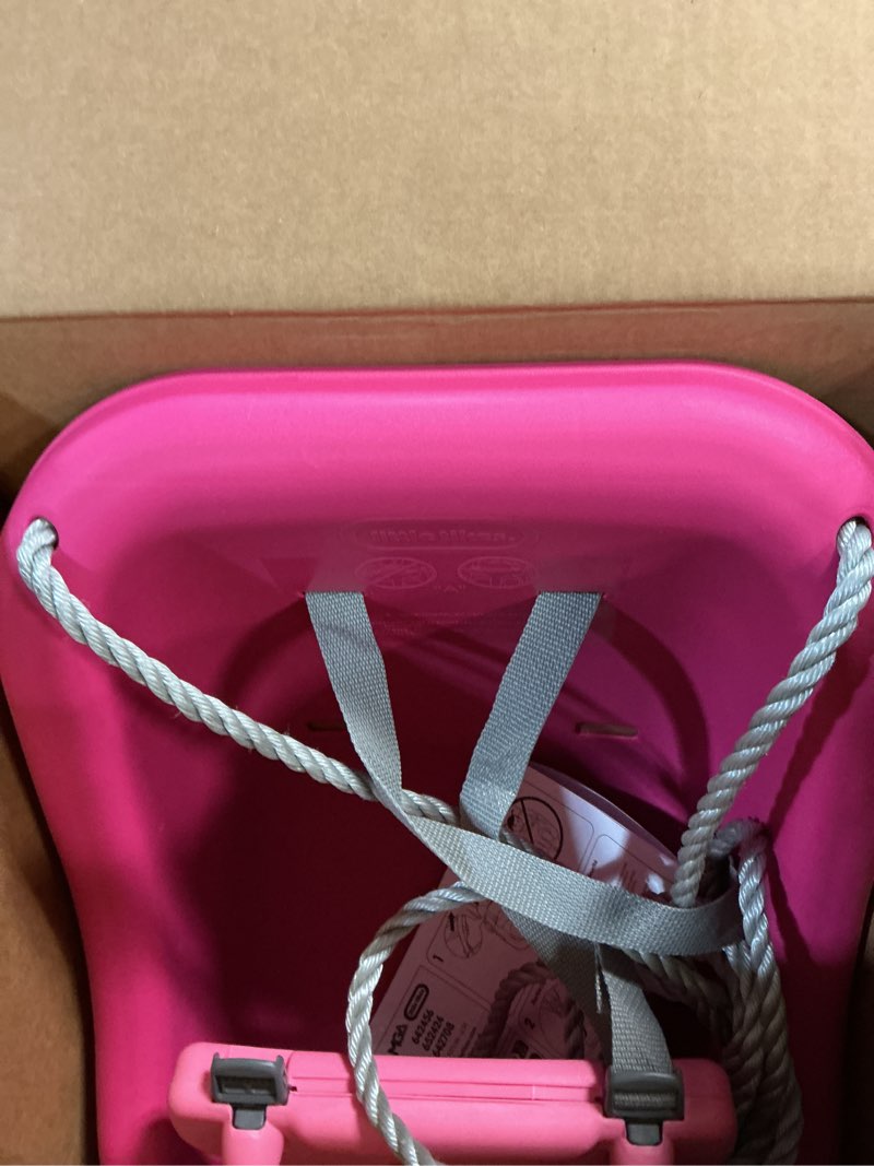 Condition photo showing New/Like New for little tikes 2-in-1 snug 'n secure swing magenta