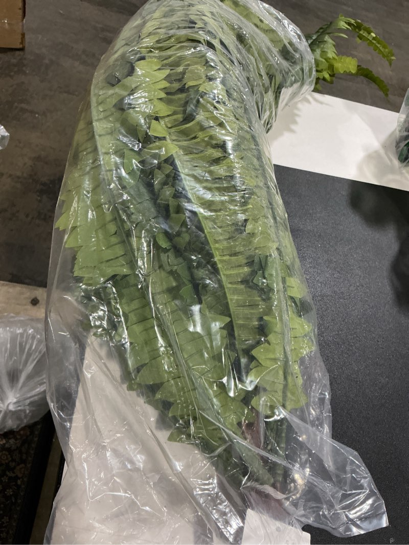 Condition photo showing Good Condition for (similar) generic artificial persian leaves, 2pcs 18 heads plastic greenery bushes for home garden office decor, with simulation shrubs for wedding party room wall decoration