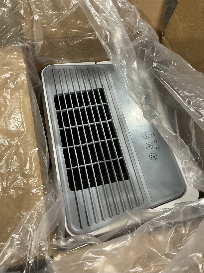 Condition photo showing As Is for waykar 2000 sq. ft. energy star 2025 dehumidifier for basement & home, adjusts from 15% rh with drain hose, ultra quiet 35 db for bedroom & bathroom 30 pints 2000 sq. ft.