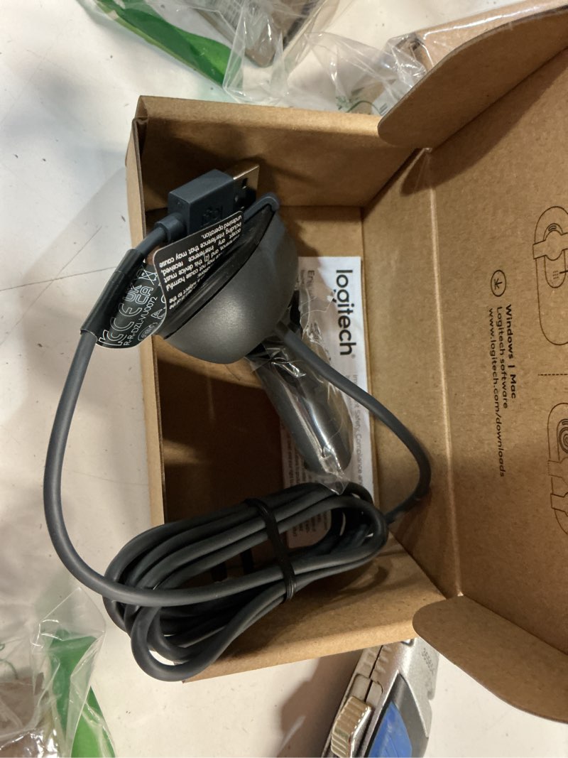 Condition photo showing New/Like New for logitech brio 101 full hd 1080p webcam for meetings, streaming, desktop, laptop, pc - built-in mic, shutter, works with zoom, microsoft teams, nintendo switch 2’s new gamechat mode, usb-a,-black 1 pack 1080p black
