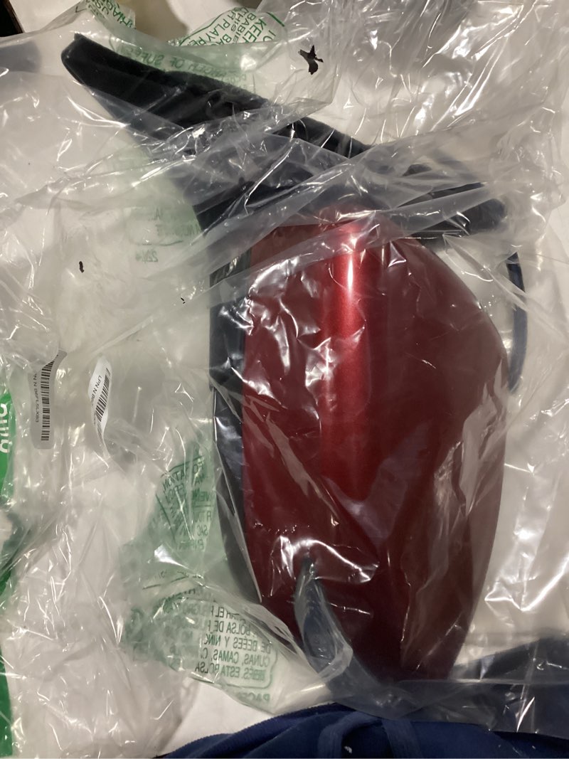 Condition photo showing As Is for left driver side mirror compatible with nissan altima 2013-2018 replacement power glass heated manual folding with turn signal indicator door mirrors 6 pins (red) red-6 pins left driver side