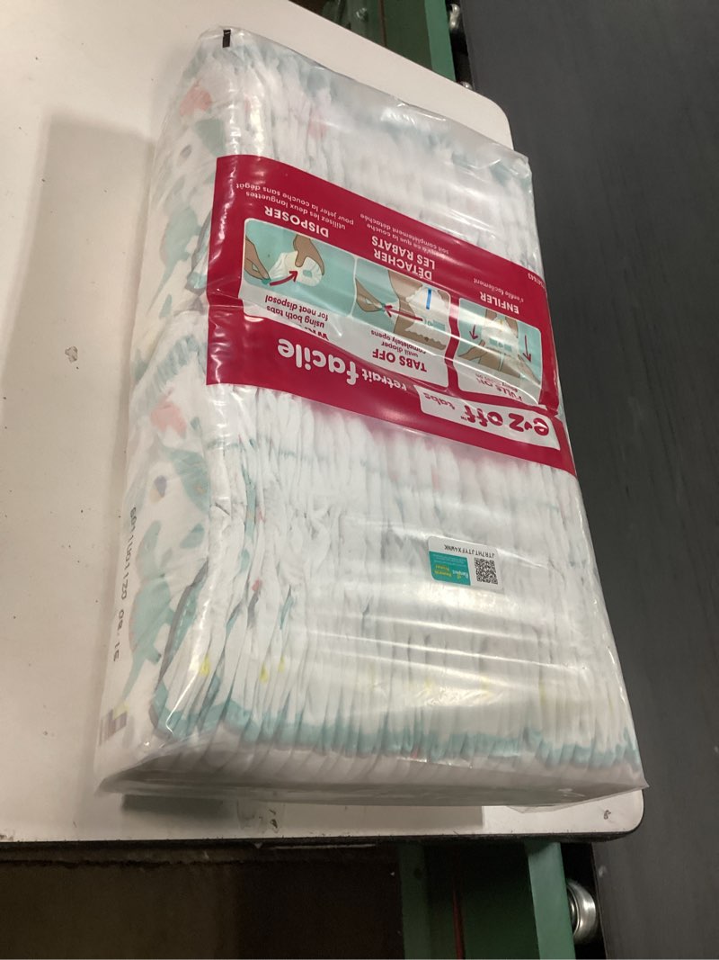 Condition photo showing New/Like New for Pampers Diapers - Cruisers 360 - Size 5, 64 Count, Babyproof up to 100% Leakproof Pull-On Diaper Size 5 64