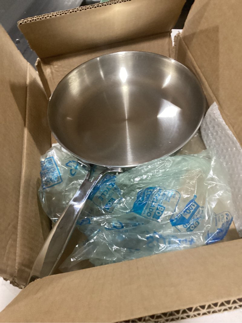 Condition photo showing Good Condition for Tramontina Signature Tri-Ply Clad Stainless Steel 12-Inch Large Frying Pan, Induction-Ready Skillet, Dishwasher-Safe, NSF-Certified, Made in Brazil FRY PAN 12-Inch