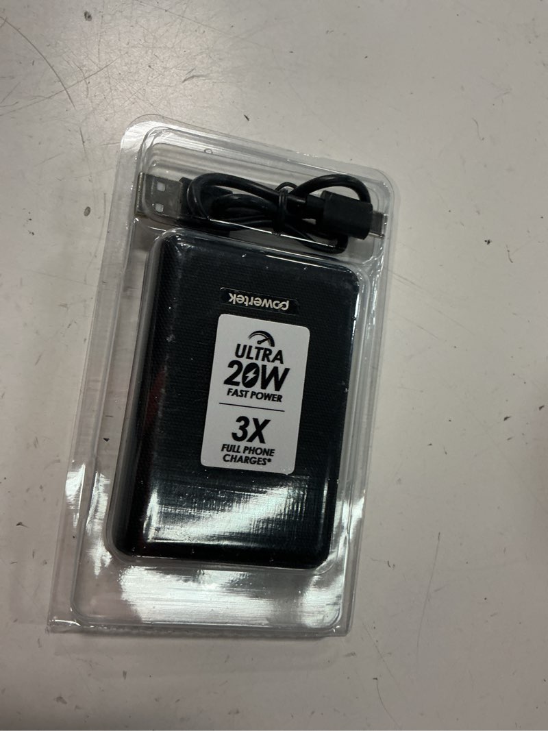 Condition photo showing Good Condition for liquipel powertek 10,000mah compact power bank 20w pd fast charge usb-c and usb-a